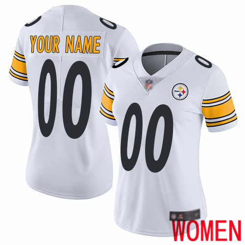 Limited White Women Road Jersey NFL Customized Football Pittsburgh Steelers Vapor Untouchable
